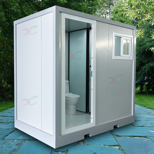 Phòng tắm ngoài trời prefab phòng tắm công viên công cộng prefabricate cắm trại nhà vệ sinh di động nhà vệ sinh khối - Product Image 1