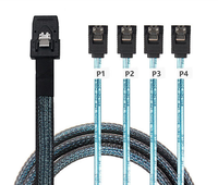 Cable Adaptador de Datos de Alta Calidad al por Mayor, Controlador Mini SAS de 36 Pines (SFF-8087), Cable Revolution 4 SATA de 7 Pines