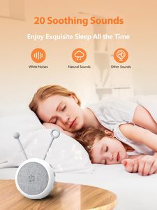 Máquina de Sonido Portátil Recargable para Bebés con Luz Nocturna, Máquina de Ruido Blanco, Sonidos Relajantes - Product Image 2