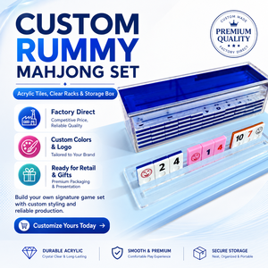 Mini Mahjong Rummy Tiles, Dominos portables, 106 pièces, jeu de dominos en acrylique, jeu de Mahjong jaune rétro de qualité supérieure - Product Image 2