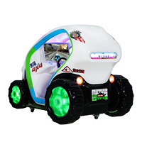 Machine de jeu d'arcade de course en fibre de verre à monnayeur pour enfants, avec écran en anglais, pour Centres de jeux, Parcs d'attractions et Centres commerciaux