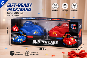 Voiture de combat télécommandée 2 pièces, jeu interactif 4 canaux, voiture de combat <span class=keywords><strong>pop</strong></span>-up pour enfants, intérieur-extérieur - Product Image 6
