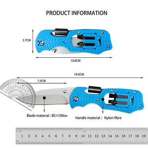 Navaja Plegable Multiusos Select Fire 1920 Industrial DIY de Nylon con Hoja de Acero Inoxidable para Camping, Caza y Supervivencia al Aire Libre - Product Image 6