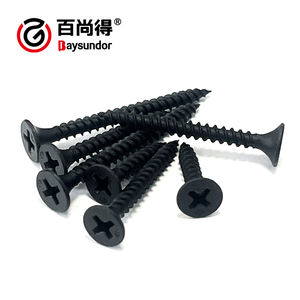 <span class=keywords><strong>Vis</strong></span> à cloison sèche à filetage fin, métrique, classe 10, tête en bugle, phosphatée noire, pour la construction en bois et en métal, acier au carbone - Product Image 4