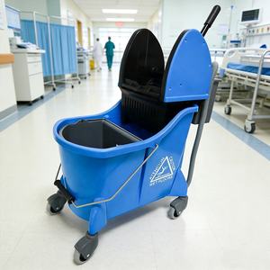 Système de nettoyage médical OEM 24-30L robuste et personnalisé pour usine, <span class=keywords><strong>seau</strong></span> <span class=keywords><strong>essoreur</strong></span> antimicrobien pour hôpitaux et cliniques - Product Image 1