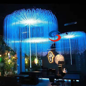 Forma personalizada <span class=keywords><strong>Led</strong></span> RGB restaurante Decoración Luz interior fibra óptica Decoración Luz hogar iluminación decorativa - Product Image 3