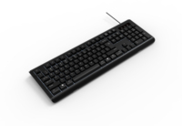 Meilleure usine 9821 – Clavier à membrane filaire USB de 104 touches, silencieux, avec projection et design étanche, pour PC