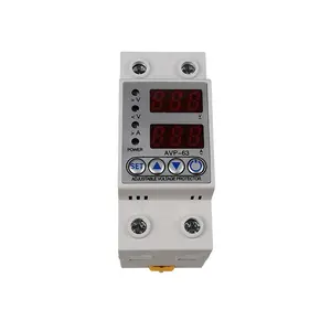 Rail Din, 63a, 80a, 230V, sur-tension et sous-tension ajustables, protecteur de relais, protecteur de tension électrique numérique
