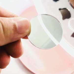 กระจกแต่งหน้าอะคริลิคแบบพกพา แผ่นกระจกติดโทรศัพท์มือถือ DIY กระจกมินิส่วนตัวสำหรับผู้ชายและผู้หญิง สติ๊กเกอร์กระจกแบบพกพา - Product Image 2