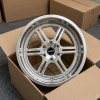 Jantes forgées sur mesure à 5 branches avec rebord profond, en alliage d'aluminium 6061-T6, de 18 à 26 pouces, pour le marché secondaire automobile, PCD personnalisé