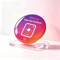 Llaveros Portátiles Personalizados de PVC Epoxi, Mini RFID NFC 213 215 216 13.56MHz, Tarjeta de Visita Impermeable, Compartir en Redes Sociales, Pago