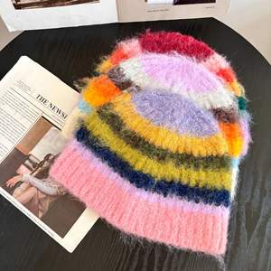 2025 nuevo Color felpa olla <span class=keywords><strong>mujer</strong></span> sombrero <span class=keywords><strong>de</strong></span> punto a prueba <span class=keywords><strong>de</strong></span> viento y cálido para Otoño Invierno MUESTRA Tamaño <span class=keywords><strong>de</strong></span> cara para escenas <span class=keywords><strong>de</strong></span> negocios <span class=keywords><strong>de</strong></span> playa - Product Image 1