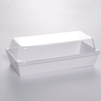 Emballage individuel en plastique transparent, recyclable et écologique pour tranches de gâteau