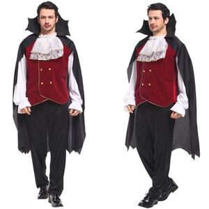 4ourcostumes - Disfraces Medievales Góticos de Vampiro Drácula para Hombre, Traje de Drácula para Juego de Roles - Product Image 2