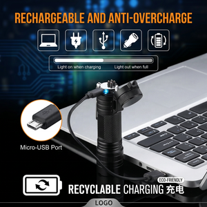 Accendino ad Arco <span class=keywords><strong>USB</strong></span> Ricaricabile Impermeabile IP56 con Mini Torcia, Guscio in Alluminio, Tripla Modalità per Sigarette, Campeggio e Attività all'Aperto - Product Image 5