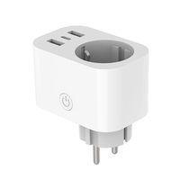Enchufe Inteligente WiFi Tuya Smart OEM 16A EU Schuko con Monitor de Energía USB a C