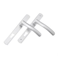 Poignée de porte à battant en aluminium CNC robuste, finition anodisée, pour porte française à rupture de pont thermique, quincaillerie multipoints, serrure OEM