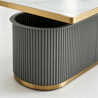Table de Hot Pot Commerciale avec Plaque à Induction, Plateau en Marbre, Structure Métallique, Design Moderne, Barbecue pour Restaurant, Hotpot BBQ