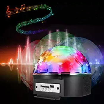 Remote Control Magic Ball Light Club Stage RGB Colorful Disco and Party DJ Disco Dancing Magic Rotating Light Musical Player
