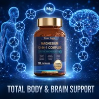 AIZHILIN Complejo de Vitaminas y Minerales 12 en 1, 700 mg de Magnesio (Glicinato, Citrato, Malato, Óxido, Taurato, Aspartato, Orotato) para Músculos