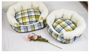 Luxuriöses, umweltfreundliches, rundes, nestförmiges, solides Plüsch-Haustierbett aus Baumwolle, weich, warm, bequem, mit Heizfunktion für Katzen - Product Image 4