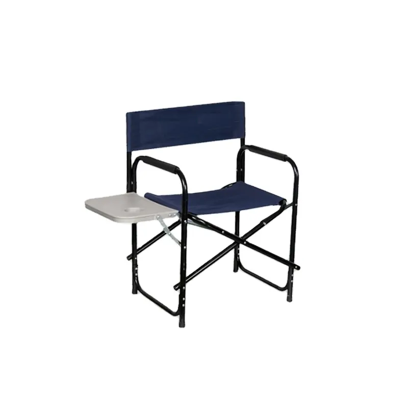 사용자 정의 로고 야외 의자 알루미늄 프레임 접이식 감독 테이블과 캠핑 의자