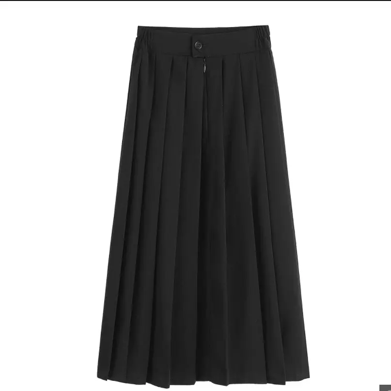 JK japanese long School Uniform Pleated Skirt college girl skirts