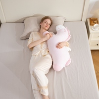 Gestreiftes Einhorn-Plüschkissen für Sofa und Schlafzimmer, Weiches Langes Pferde-Kuschelkissen zum Schlafen und Ausruhen, Geschenk für Kinderzimmer