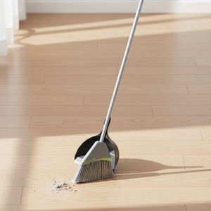 طقم مكنسة وجاروف جديد ذاتي التنظيف مع أسنان للجراف للاستخدام الداخلي والخارجي - Product Image 1