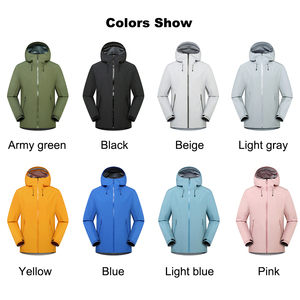 Giacca da uomo leggera impermeabile rigida da <span class=keywords><strong>donna</strong></span> cappotto antipioggia con cappuccio attività all'aperto pesca escursioni riscaldamento <span class=keywords><strong>montagna</strong></span> - Product Image 6