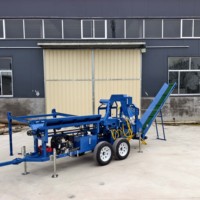 Processeur de bois multifonctionnel, grand diamètre 500 mm, grande puissance 27 CV, entraînement par engrenages, pour bois de chauffage