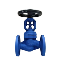 Vanne à soupape à soufflet en acier moulé WCB J41H PN16 PN25 PN40 pour vapeur haute température et huile thermique, à commande manuelle, norme DIN