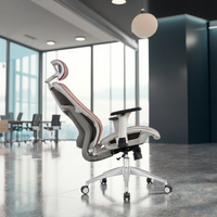 Mobilier de bureau à domicile Chaise de jeu ergonomique Chaise de gestionnaire de personnel en maille avec accoudoir Chaises de bureau mobiles et confortables