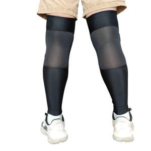 <span class=keywords><strong>Protège</strong></span>-tibias de football souple à compression sportive, <span class=keywords><strong>protège</strong></span>-tibias de <span class=keywords><strong>VTT</strong></span> avec coussin en nid d'abeille en éponge pour le football - Product Image 3