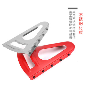 Ouvre-bouteille multifonction avec design antidérapant pour bière et canettes, utilisation en cuisine, forme rectangulaire, couleur argent rouge - Product Image 2