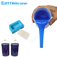 Caoutchouc de silicone liquide pour moules pour la fabrication de moules en plâtre/pierre Caoutchouc de silicone RTV-2