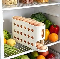 Boîte de rangement pour œufs roulants, distributeur automatique d'œufs incliné multi-niveaux pour cuisine, plateau à œufs pour porte latérale de réfrigérateur