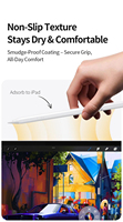 Stylet USB-C à charge rapide en métal WKZP023A pour iPad Pro/Air/Mini avec fixation magnétique, pointe remplaçable, boutons de rétraction/gomme