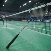Raquette de badminton légère en fibre de carbone haute tension, haute qualité, amateur, junior, raquette monobloc