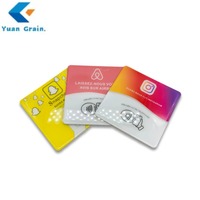 Étiquette NFC RFID personnalisée pour la promotion Google/Instagram TikTok - Étiquette intelligente NTAG215 imperméable avec support adhésif pour hôtel
