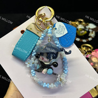 Porte-clés en métal en gros, breloques pour voiture et téléphone, accessoires de sac, bracelets personnalisables, longueur 8 cm, prix unitaire 1,9 USD