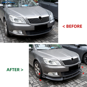 AMP-Z <span class=keywords><strong>Octavia</strong></span> Spoiler Anteriore Nero Lucido in ABS per Skoda <span class=keywords><strong>Octavia</strong></span> MK2.5 2008-2012 <span class=keywords><strong>Accessori</strong></span> Auto - Product Image 2