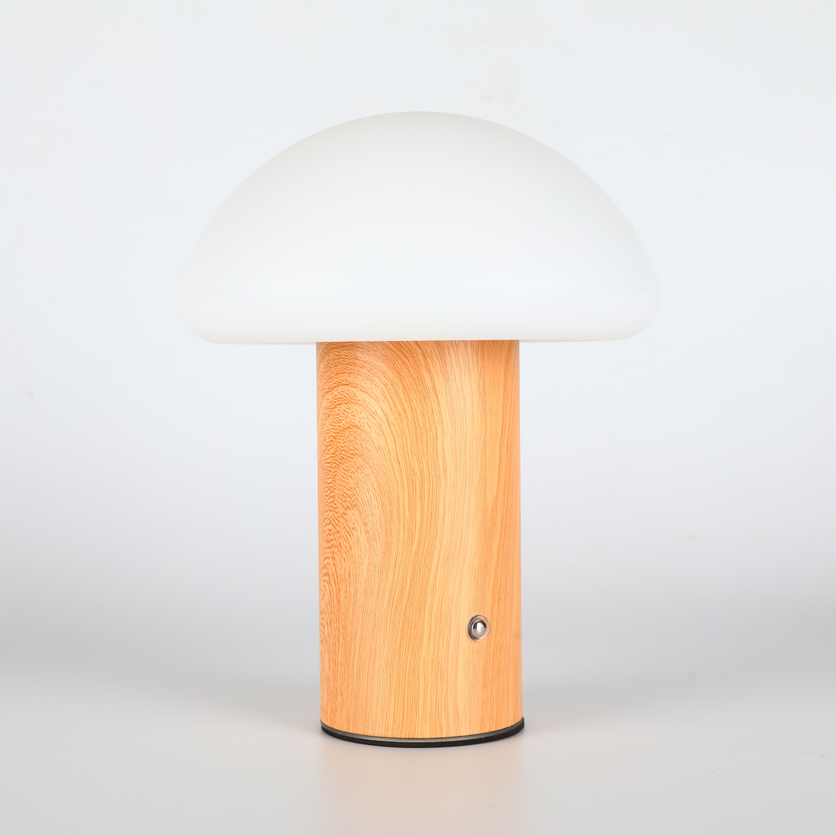 Burlwood Mushroom Cordless Portable Rechargeable Table Lamp