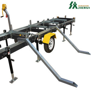 Fabrikpreis Tragbares Horizontales Bandsägewerk für Holzbearbeitung Schneidemaschine Benzinmotor Bandsägewerk mit Mobilanhänger - Product Image 6