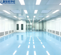 Salle blanche modulaire portable JINYI ISO 8, sans poussière, GMP, installation facile, panneaux sandwich préfabriqués, clé en main, pour hôpital et laboratoire