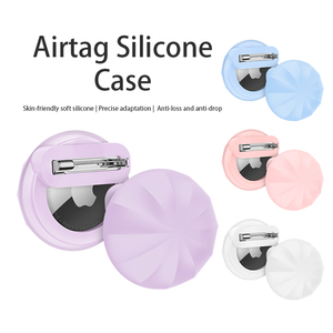 Nouveauté : lot de <span class=keywords><strong>4</strong></span> étuis lumineux en silicone avec épingle de sécurité, anti-perte pour enfants, animaux de compagnie, bagages, objets personnels pour <span class=keywords><strong>Airtag</strong></span> - Product Image 2