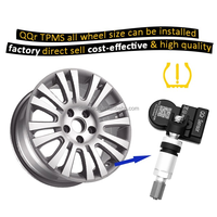 Capteur TPMS universel 315 MHz + 433 MHz, capteur de surveillance de la pression des pneus 2-en-1 programmable compatible avec l'outil TPMS Q04 Q03