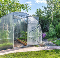 Mini-serre en polycarbonate avec protection UV, tunnel de jardin en feuille de PC pour la culture des plantes dans la cour