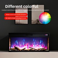 150cm LED cheminée électrique en bois récupéré télécommandée 1500W anglais actionné prise américaine conception encastrée usage domestique hôtel