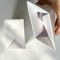Emballage en papier pliable de luxe avec dorure à chaud et gaufrage pour boîte de sérum à fermeture automatique